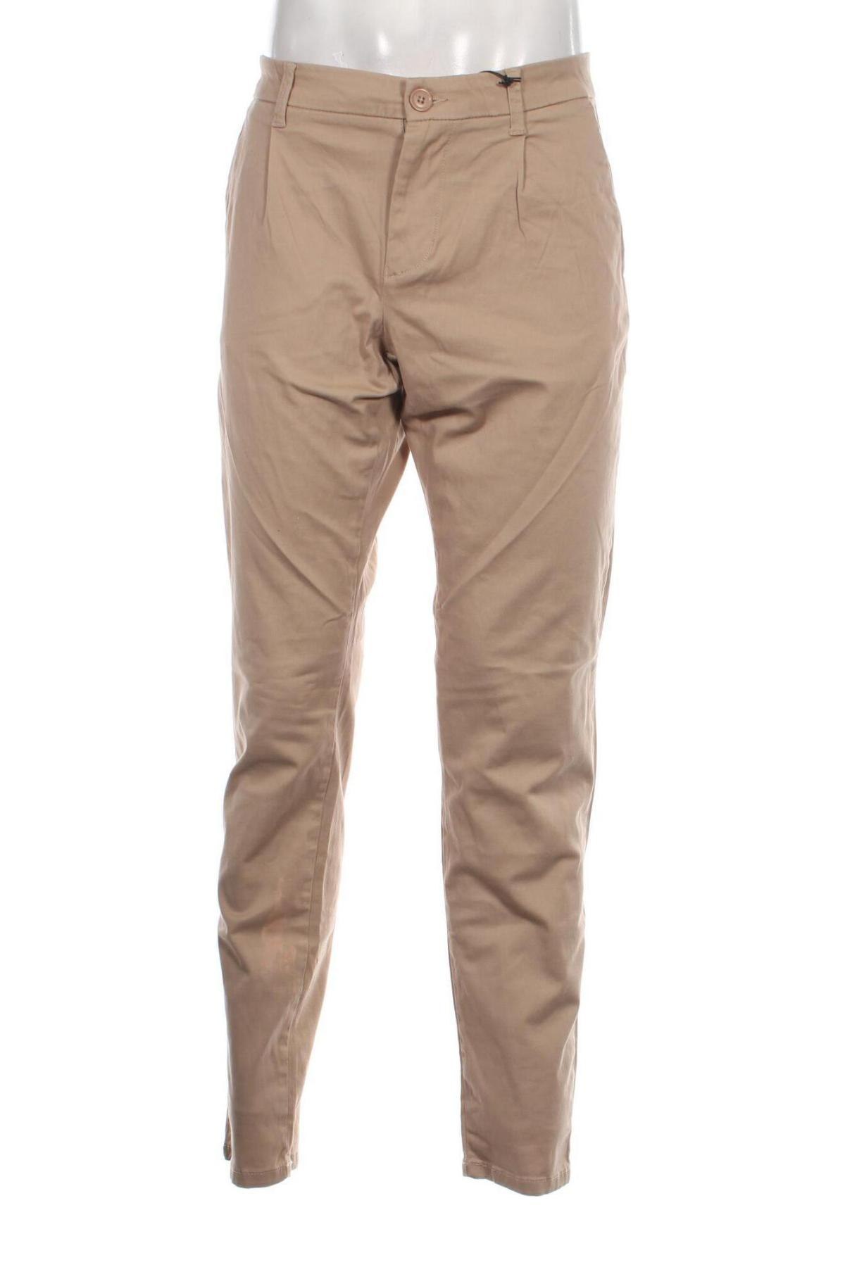 Мъжки панталон Only & Sons, Размер L, Цвят Кафяв, Цена 21,16 лв.