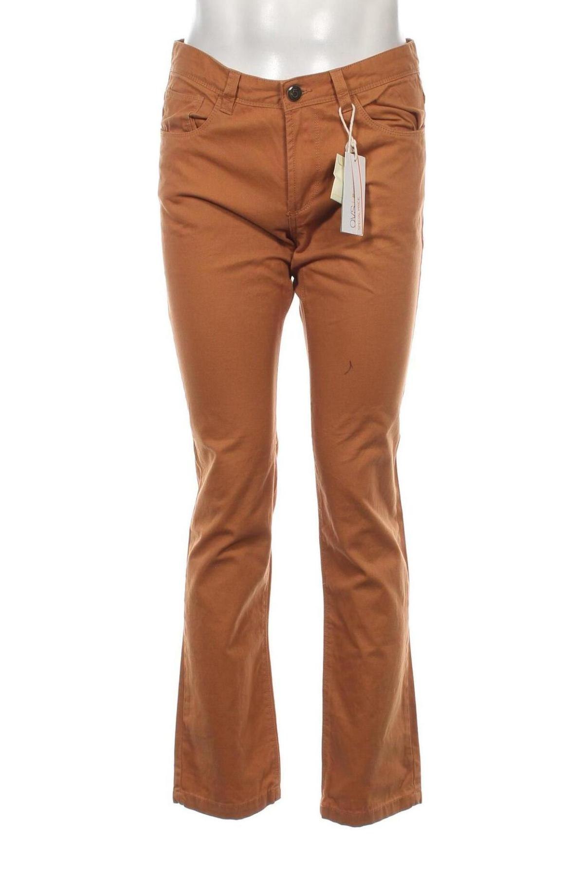 Мъжки панталон Oviesse, Размер M, Цвят Кафяв, Цена 10,58 лв.