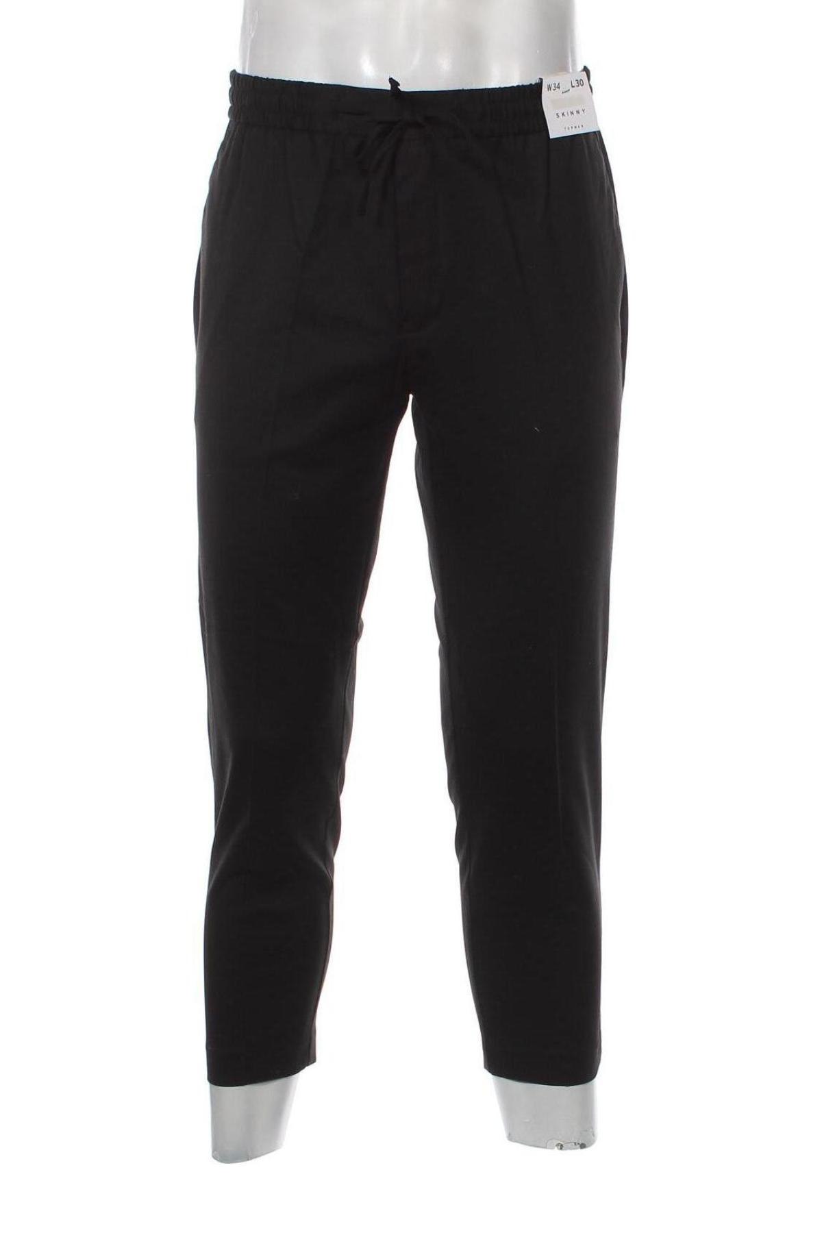 Мъжки панталон Topman, Размер L, Цвят Черен, Цена 13,05 лв.