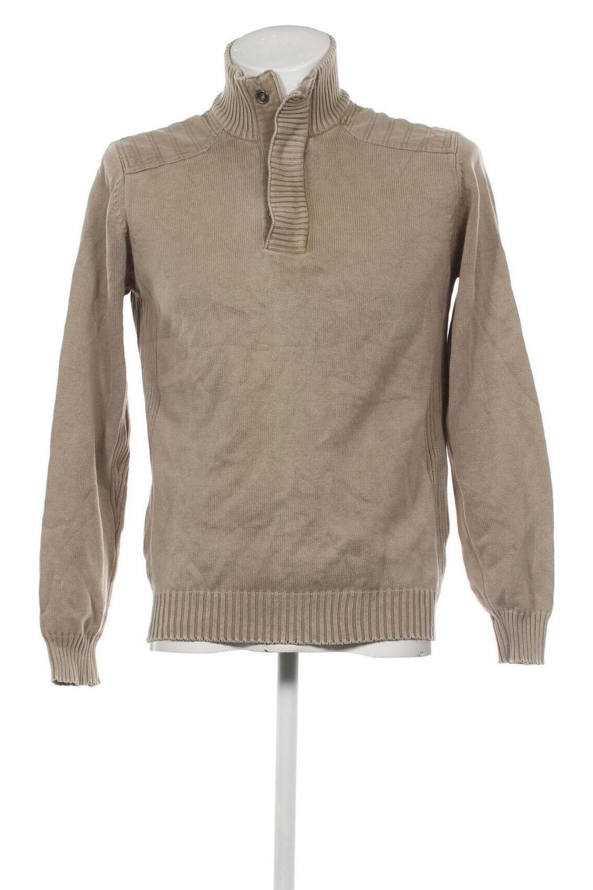 Мъжки пуловер, Размер M, Цвят Бежов, Цена 7,25 лв.
