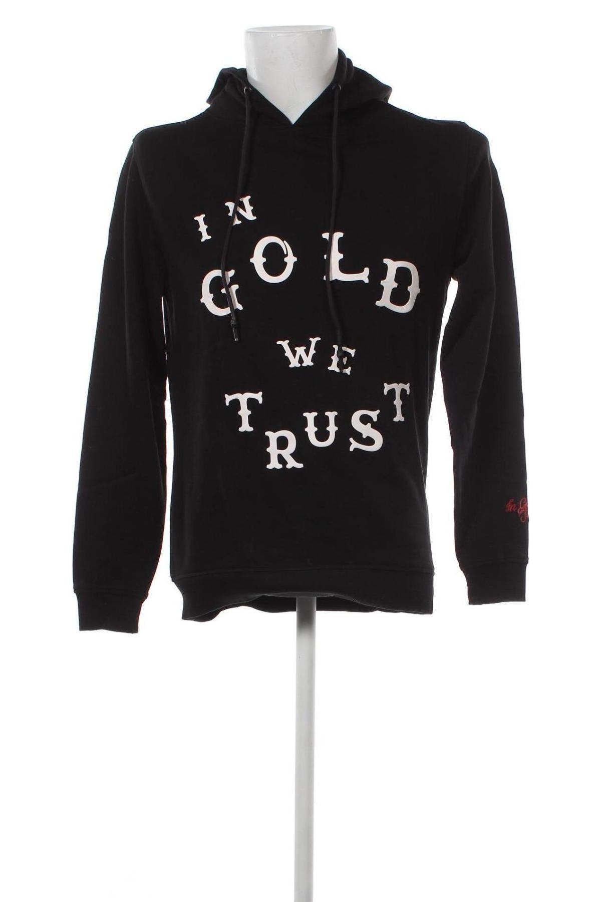 Herren Sweatshirt In Gold We Trust, Größe XS, Farbe Schwarz, Preis 10,25 €