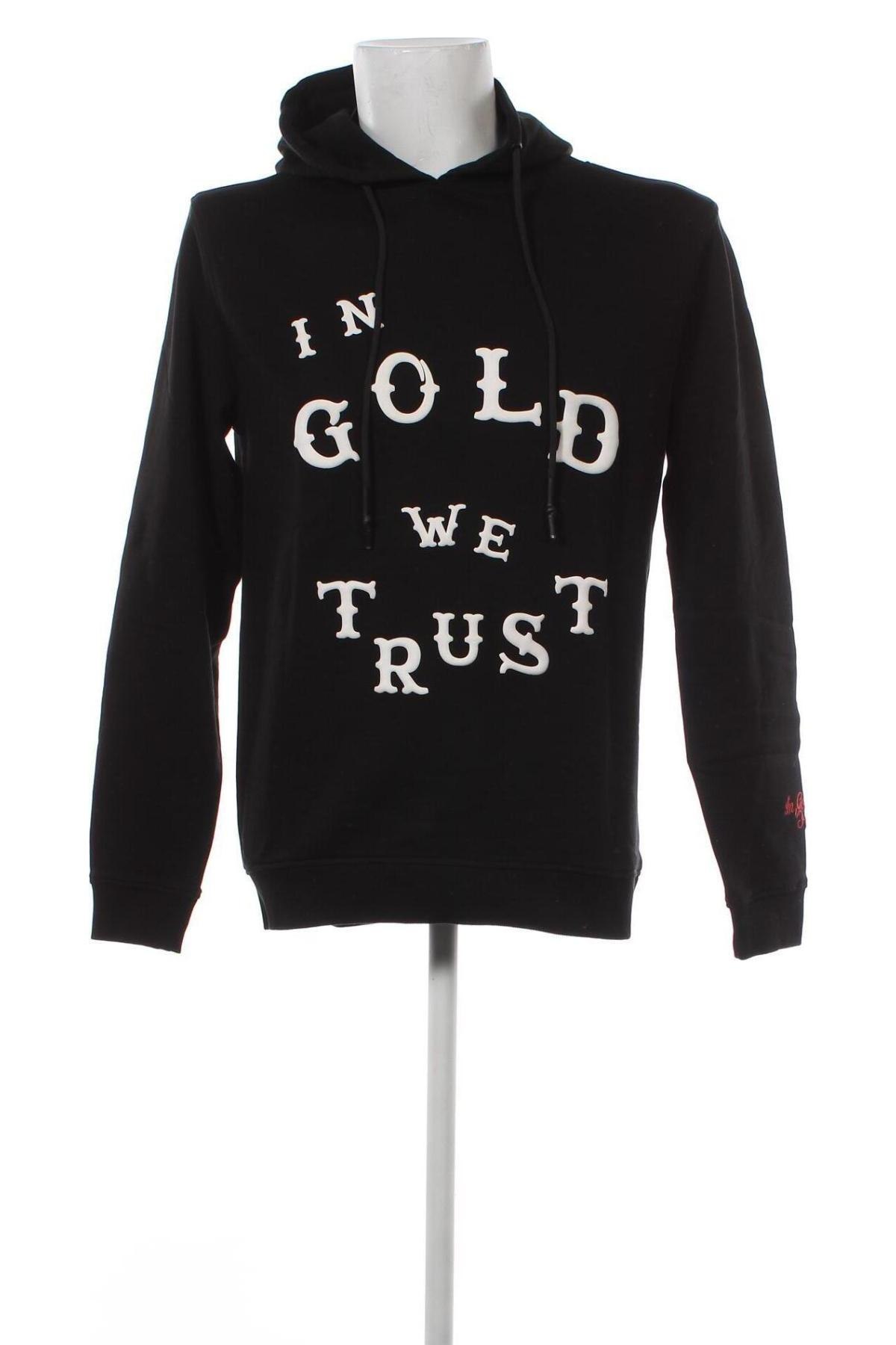 Férfi sweatshirt In Gold We Trust, Méret S, Szín Fekete, Ár 3 958 Ft