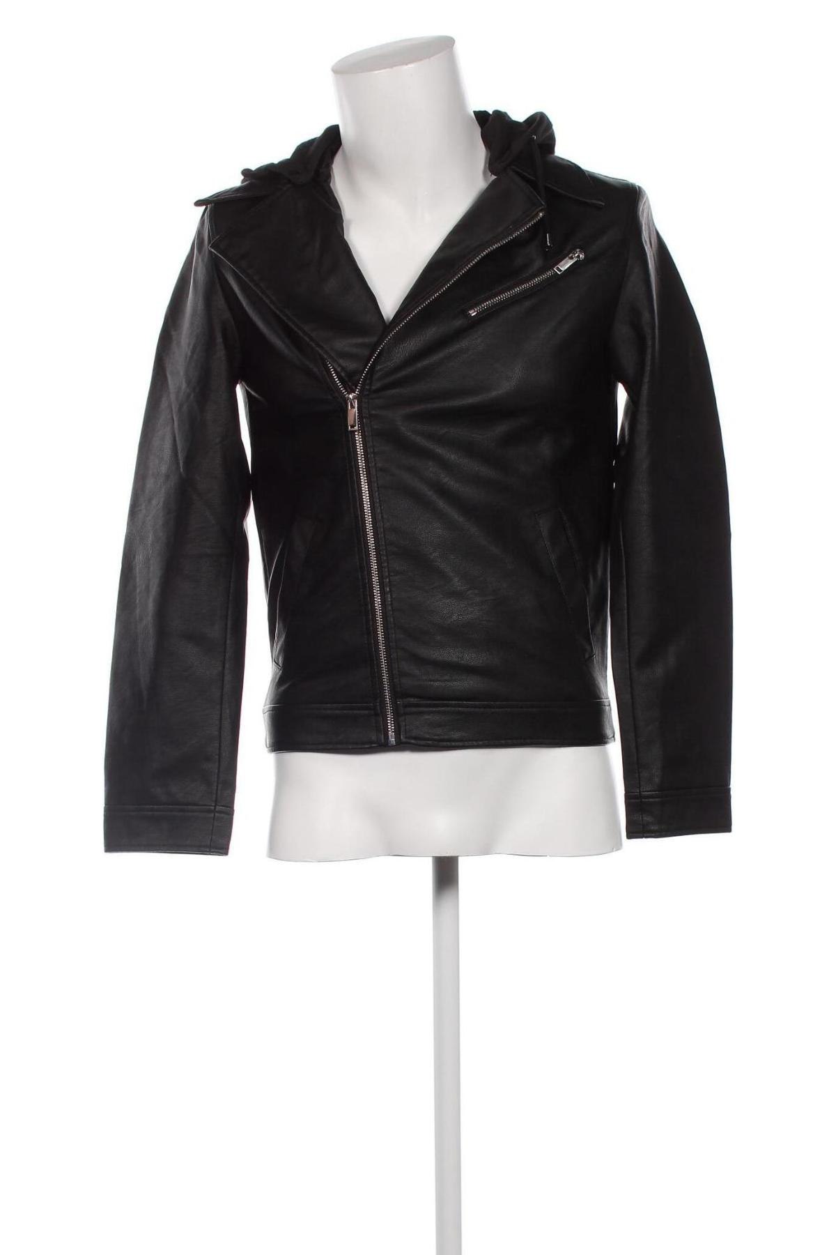 Pánska kožená bunda  New Look, Veľkosť XS, Farba Čierna, Cena  40,72 €