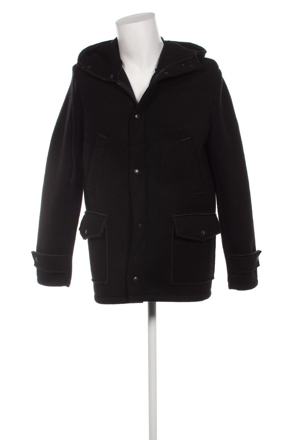 Мъжко палто, Размер L, Цвят Черен, Цена 62,10 лв.