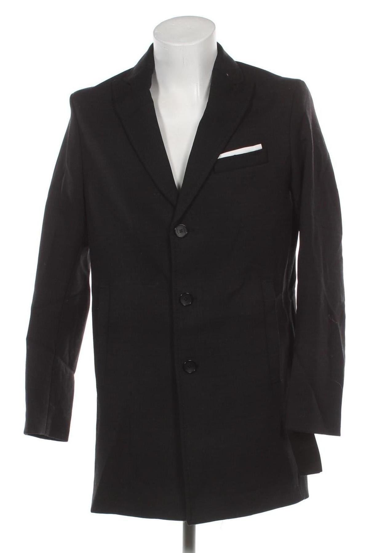 Ανδρικά παλτό Cinque, Μέγεθος L, Χρώμα Μαύρο, Τιμή 195,36 €