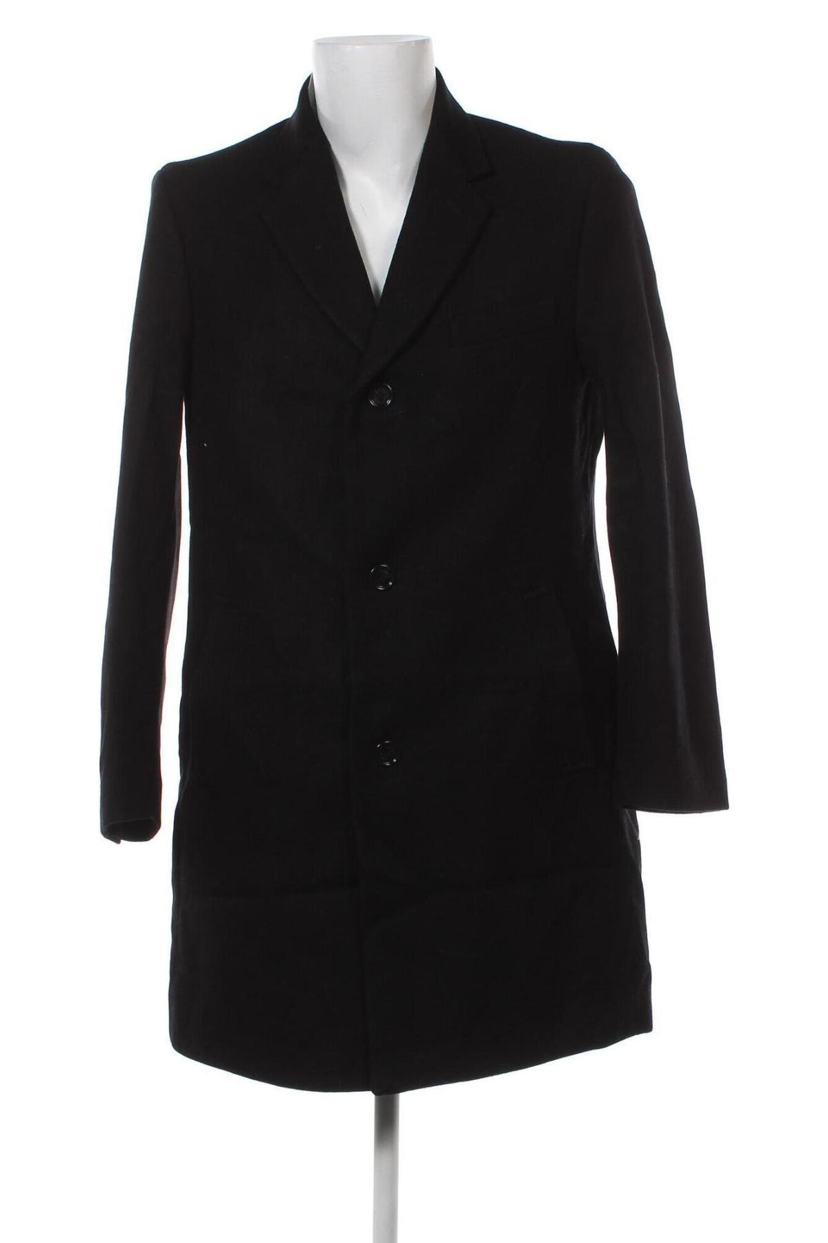 Мъжко палто Daniel Hechter, Размер L, Цвят Черен, Цена 289,50 лв.