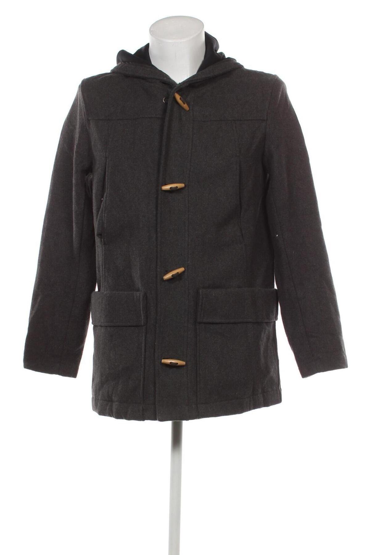 Мъжко палто Kiabi, Размер M, Цвят Сив, Цена 30,72 лв.