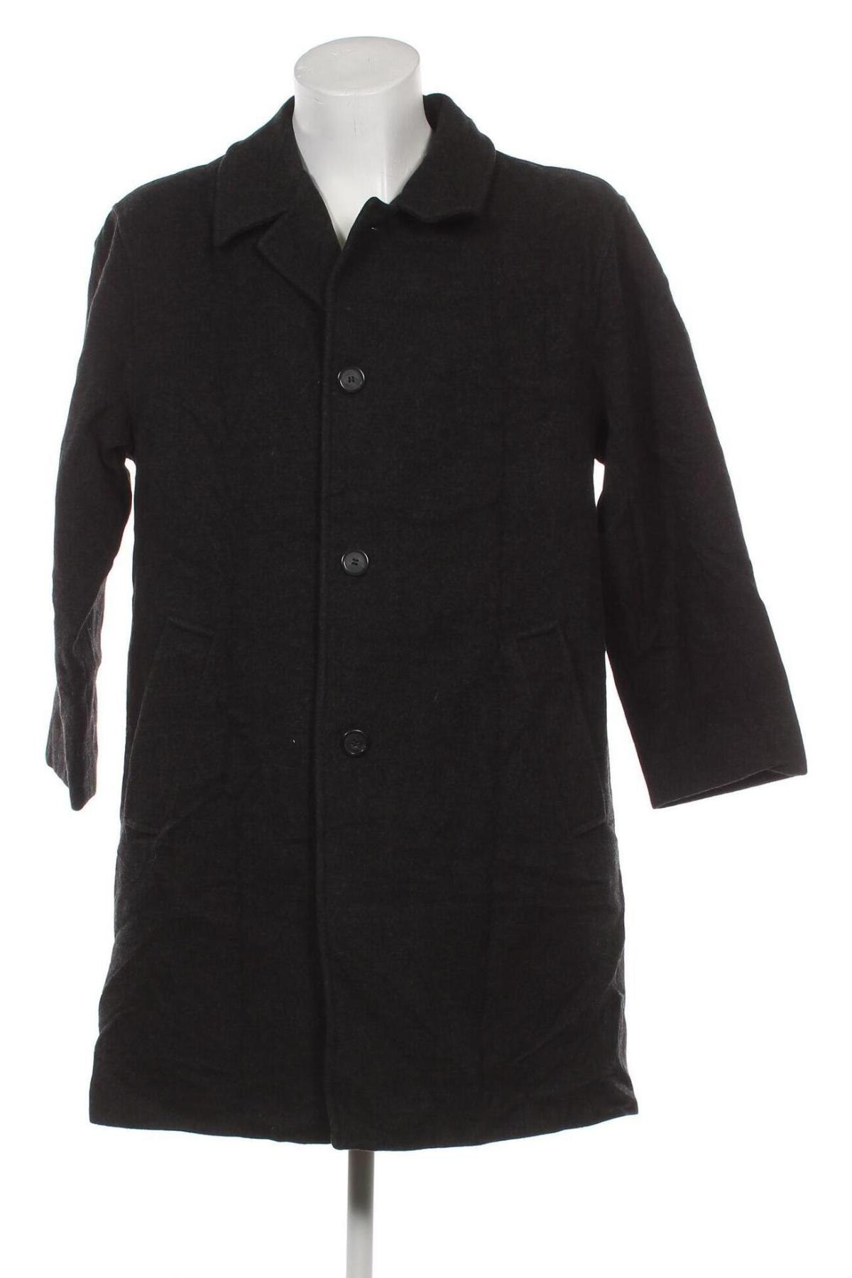 Palton de bărbați Wool & Cashmere, Mărime L, Culoare Gri, Preț 100,16 Lei