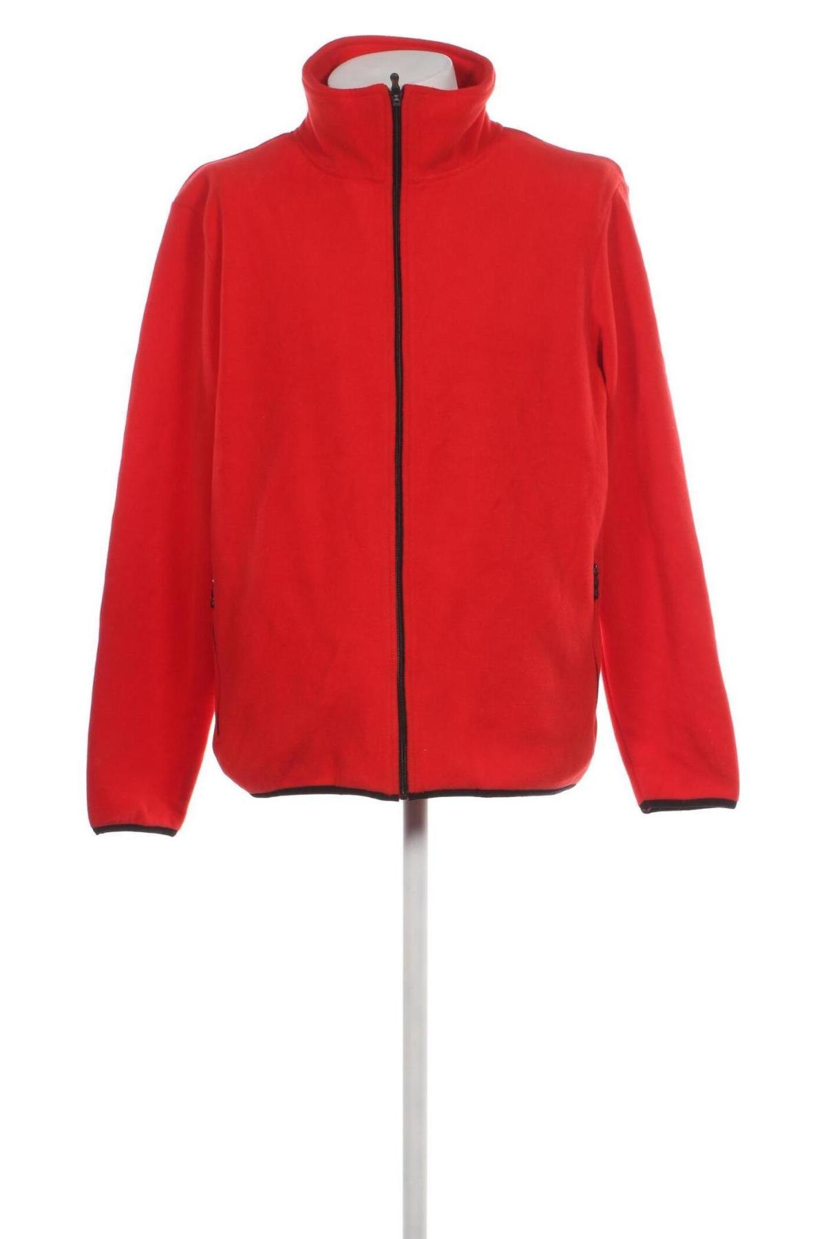 Ανδρική ζακέτα fleece Montego, Μέγεθος XXL, Χρώμα Κόκκινο, Τιμή 15,98 €