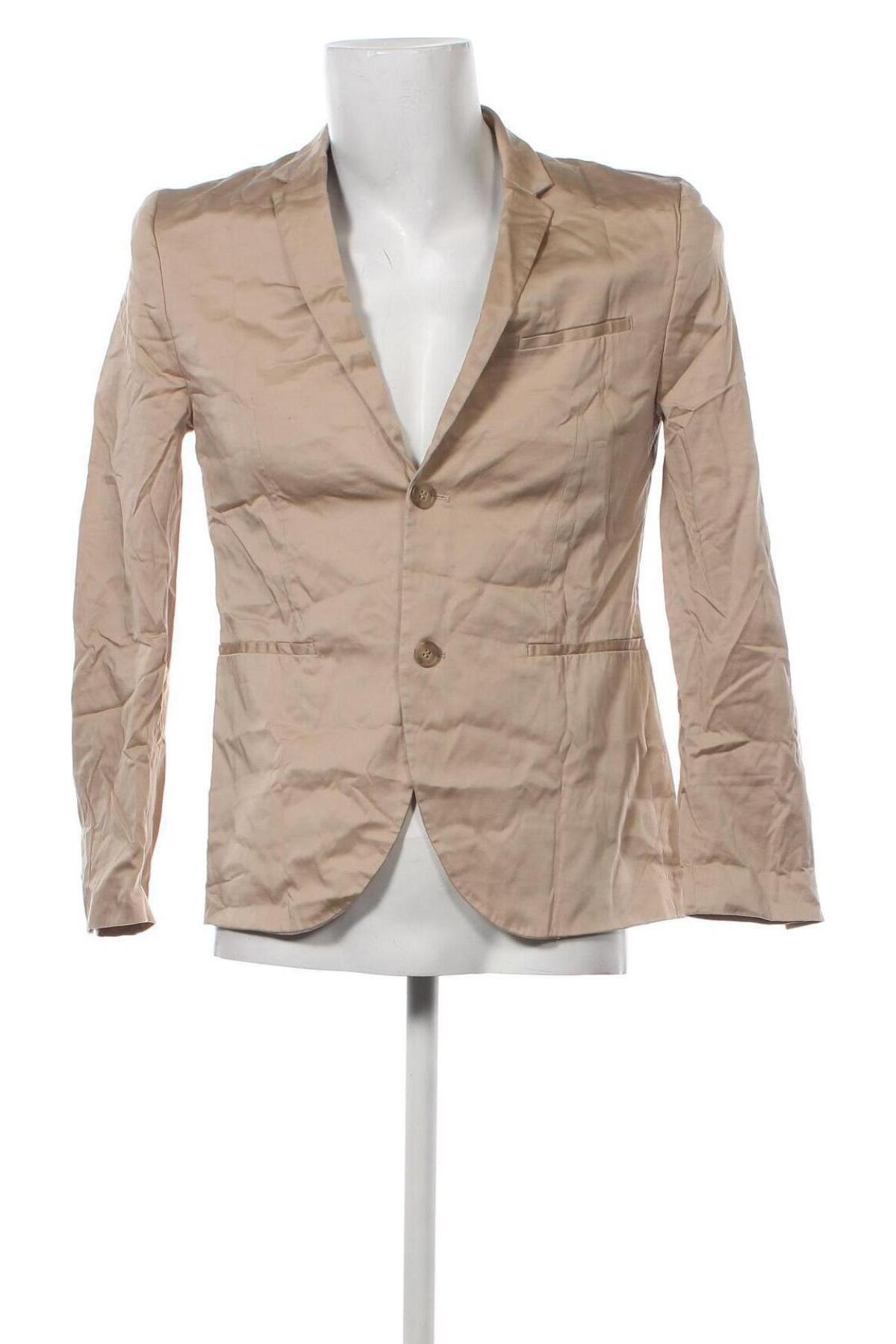 Ανδρικό σακάκι H&M, Μέγεθος L, Χρώμα  Μπέζ, Τιμή 27,22 €