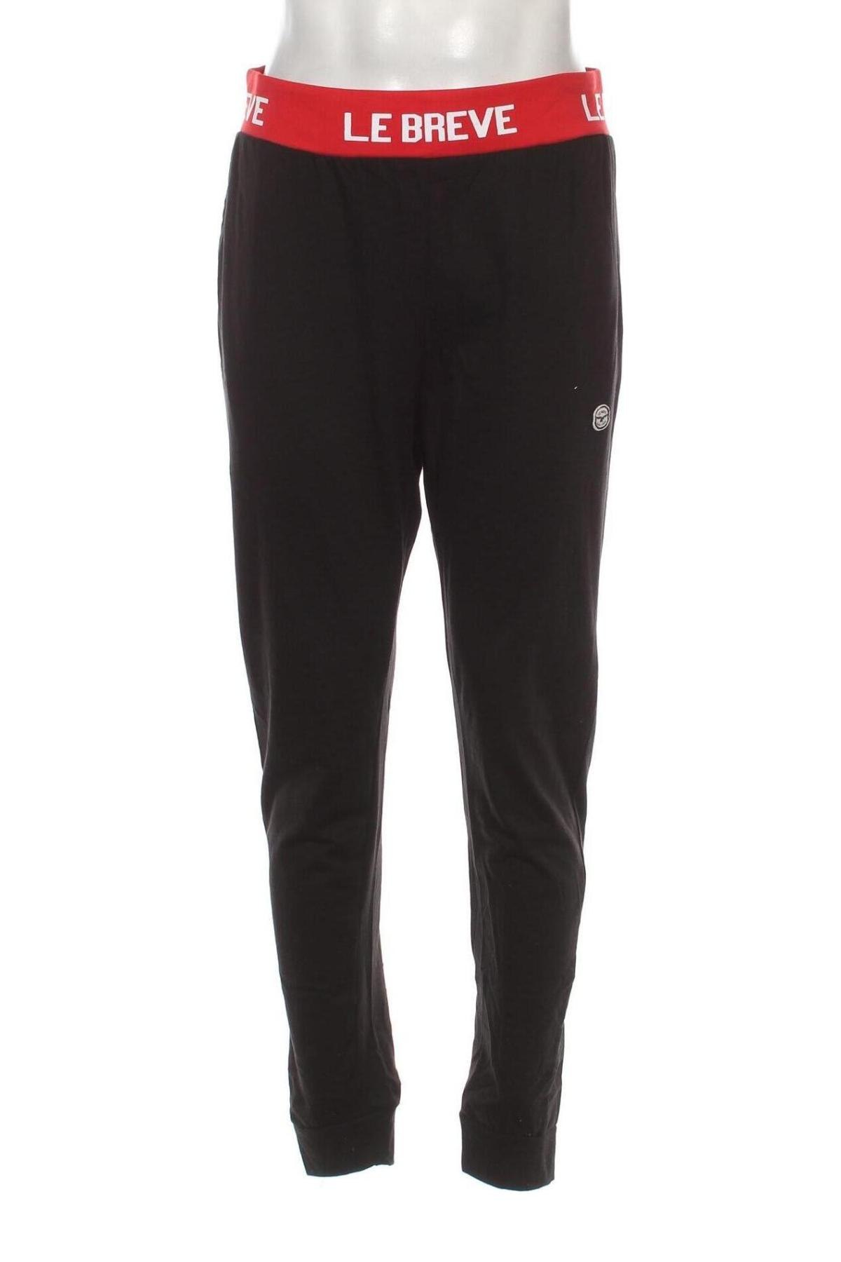 Ανδρικό αθλητικό παντελόνι Le Breve, Μέγεθος L, Χρώμα Μαύρο, Τιμή 12,33 €