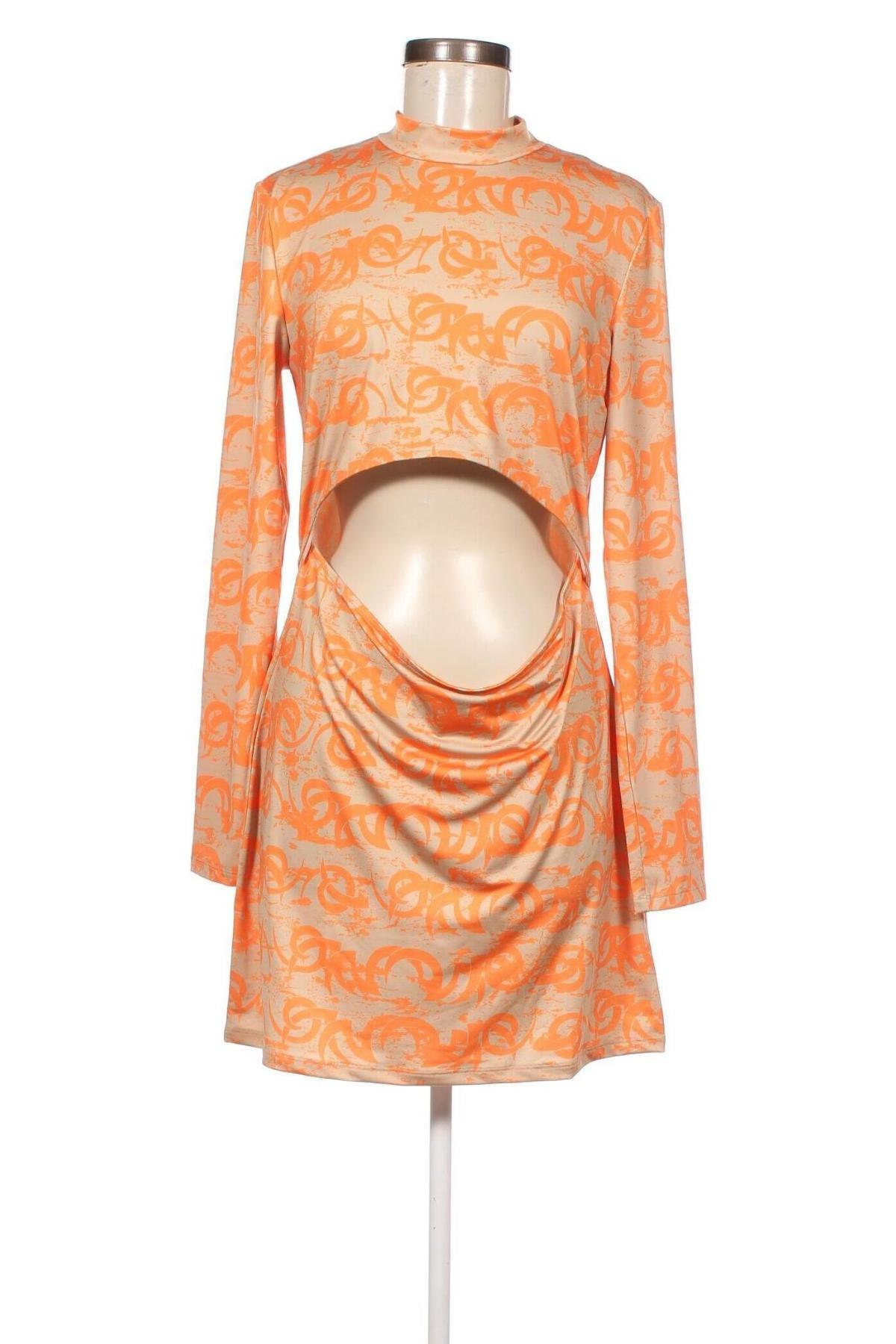 Kleid Monki, Größe L, Farbe Orange, Preis 5,30 €
