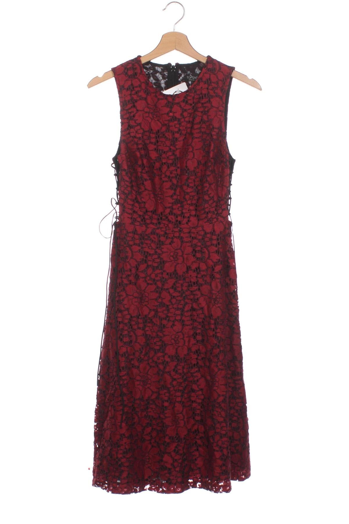 Kleid Topshop, Größe S, Farbe Rot, Preis 23,12 €