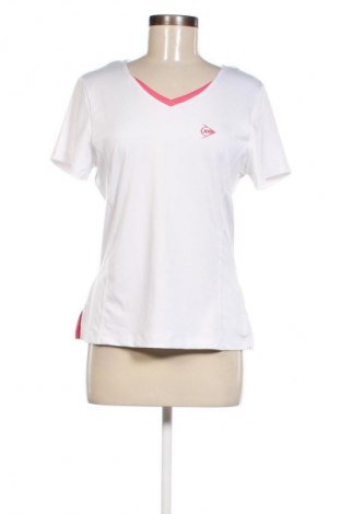 Γυναικείο t-shirt Dunlop, Μέγεθος L, Χρώμα Λευκό, Τιμή 12,99 €