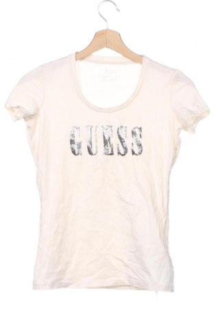 Damski T-shirt Guess, Rozmiar XS, Kolor Beżowy, Cena 73,89 zł