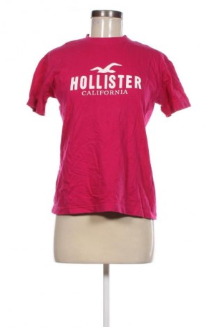 Damski T-shirt Hollister, Rozmiar S, Kolor Różowy, Cena 57,99 zł