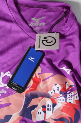 Γυναικείο t-shirt Mizuno, Μέγεθος M, Χρώμα Βιολετί, Τιμή 23,49 €