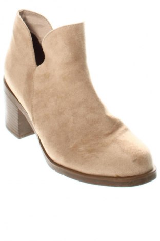 Damen Stiefeletten, Größe 38, Farbe Beige, Preis € 18,99