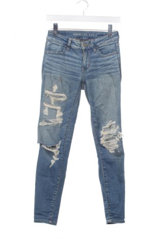 Damskie jeansy American Eagle, Rozmiar XS, Kolor Niebieski, Cena 33,99 zł