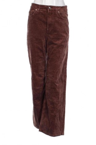 Pantaloni de velvet de femei, Mărime S, Culoare Bej, Preț 95,99 Lei