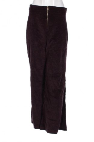 Pantaloni de velvet de femei, Mărime L, Culoare Mov, Preț 95,99 Lei