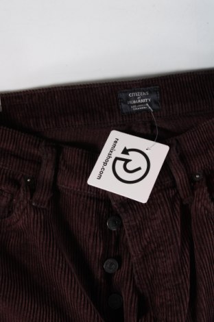 Pantaloni de velvet de femei Citizens Of Humanity, Mărime L, Culoare Maro, Preț 338,99 Lei