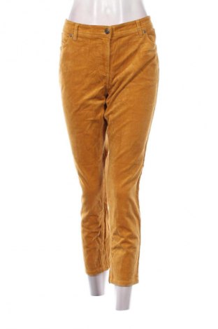 Pantaloni de velvet de femei Marie Lund, Mărime XL, Culoare Galben, Preț 157,99 Lei