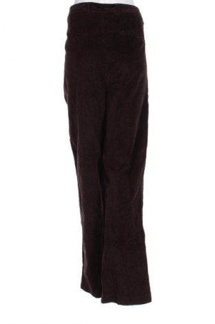 Pantaloni de velvet de femei Trend One, Mărime XXL, Culoare Maro, Preț 95,99 Lei