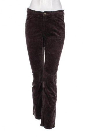 Pantaloni de velvet de femei Weekday, Mărime S, Culoare Maro, Preț 125,99 Lei