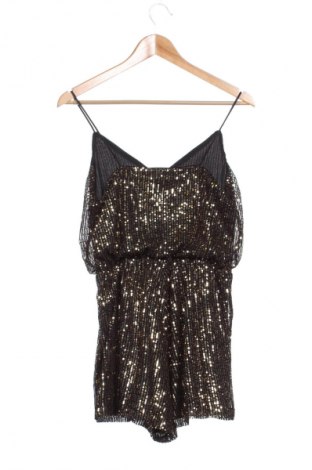 Women's short jumpsuit Double crazy, Μέγεθος M, Χρώμα Χρυσαφί, Τιμή 9,99 €