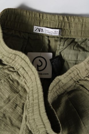 Damenhose Zara, Größe L, Farbe Grün, Preis 13,81 €