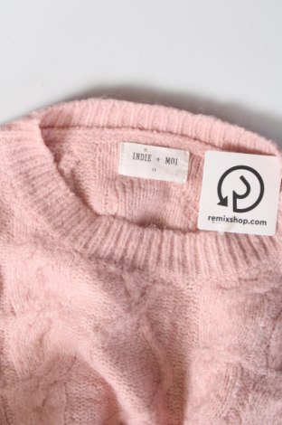 Damski sweter INDIE + MOI, Rozmiar M, Kolor Popielaty róż, Cena 46,99 zł