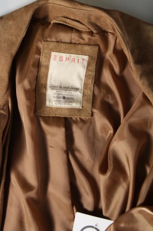 Дамско кожено яке Esprit, Размер L, Цвят Кафяв, Цена 133,99 лв.