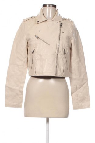 Damen Lederjacke Pull&Bear, Größe M, Farbe Beige, Preis € 40,99