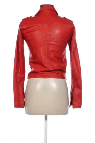 Damen Lederjacke Pull&Bear, Größe S, Farbe Rot, Preis € 19,49