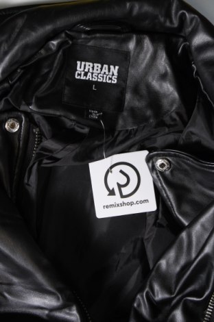 Damen Lederjacke Urban Classics, Größe L, Farbe Schwarz, Preis € 38,49