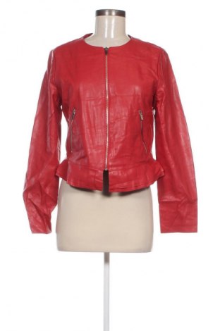 Damen Lederjacke Zara, Größe L, Farbe Rot, Preis 28,99 €