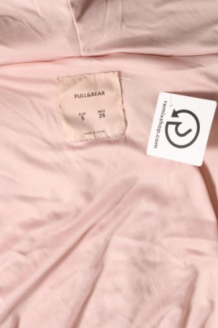 Damski płaszcz Pull&Bear, Rozmiar S, Kolor Różowy, Cena 183,99 zł