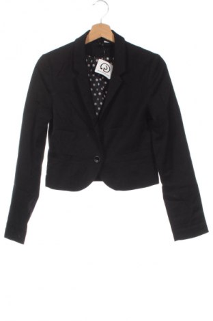 Damen Blazer H&M Divided, Größe XXS, Farbe Schwarz, Preis 8,99 €