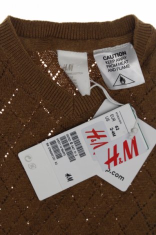 Παιδικό πουλόβερ H&M, Μέγεθος 2-3m/ 56-62 εκ., Χρώμα Καφέ, Τιμή 17,99 €