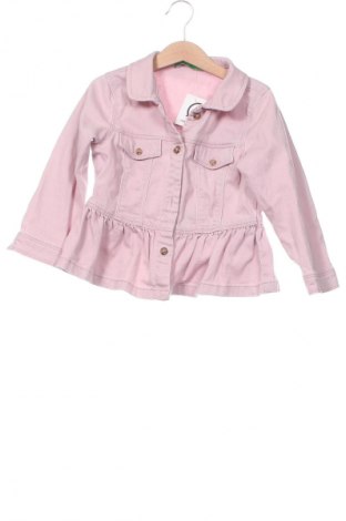 Kinder Jeansjacke United Colors Of Benetton, Größe 3-4y/ 104-110 cm, Farbe Rosa, Preis 21,48 €