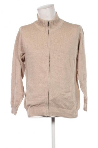 Herren Strickjacke, Größe L, Farbe Beige, Preis 15,49 €