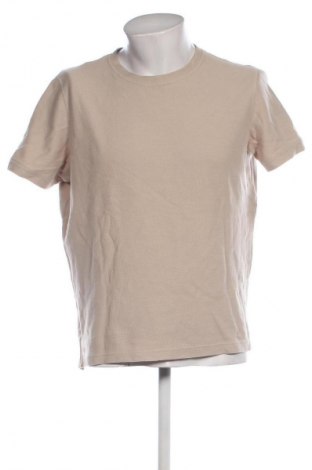 Herren T-Shirt Bershka, Größe L, Farbe Beige, Preis € 9,72