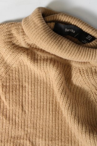 Herrenpullover Bershka, Größe S, Farbe Beige, Preis € 16,49