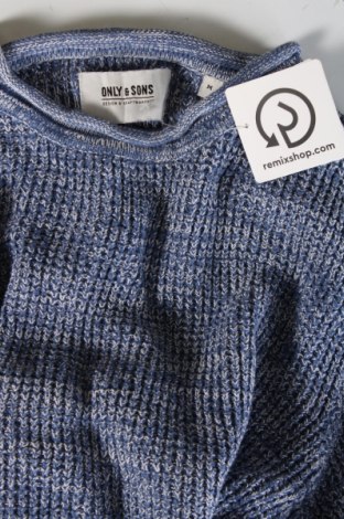 Herrenpullover Only & Sons, Größe M, Farbe Blau, Preis 16,49 €