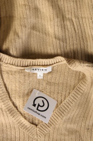 Herrenpullover Review, Größe S, Farbe Beige, Preis 17,49 €