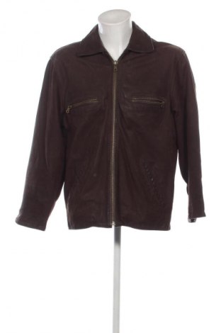 Herren Lederjacke Made In Italy, Größe M, Farbe Braun, Preis 40,66 €