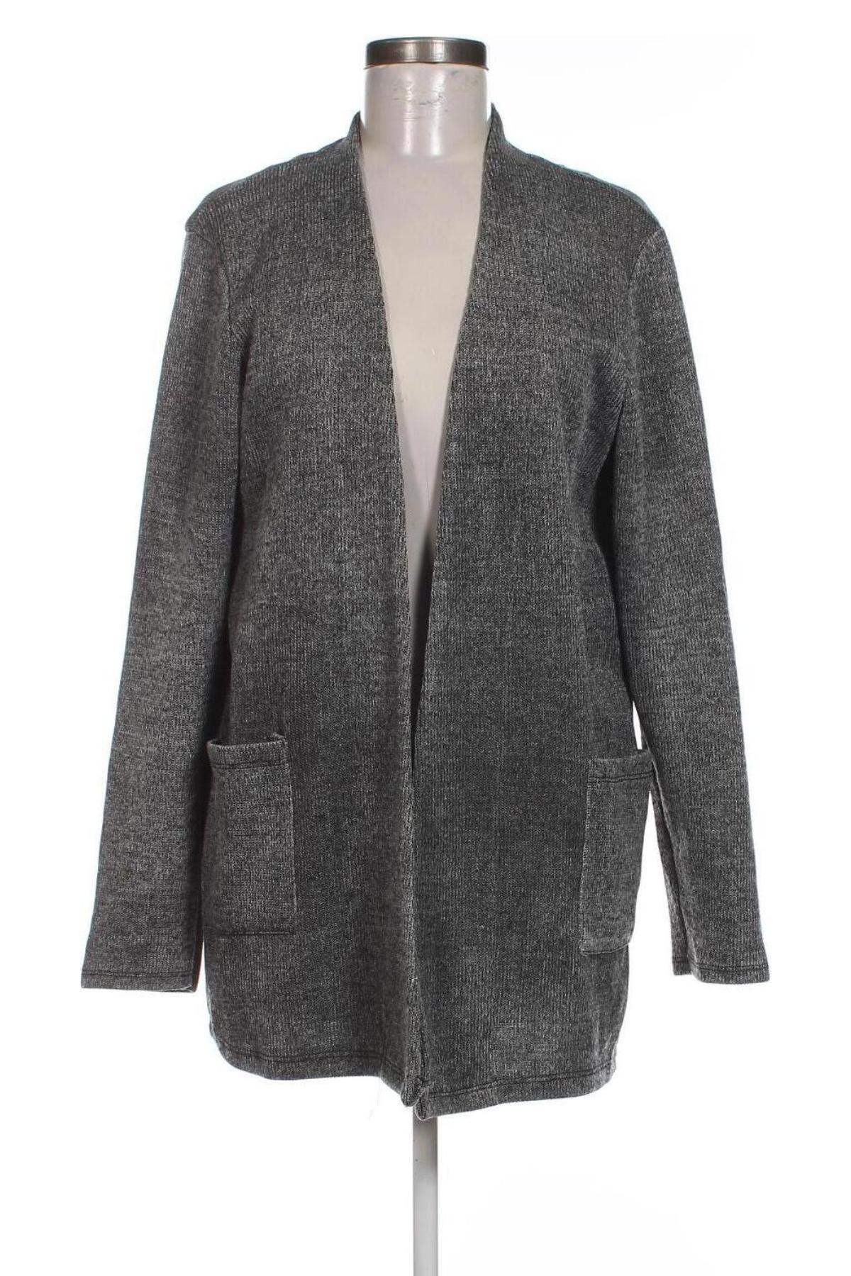 Damen Strickjacke, Größe L, Farbe Grau, Preis 9,49 €