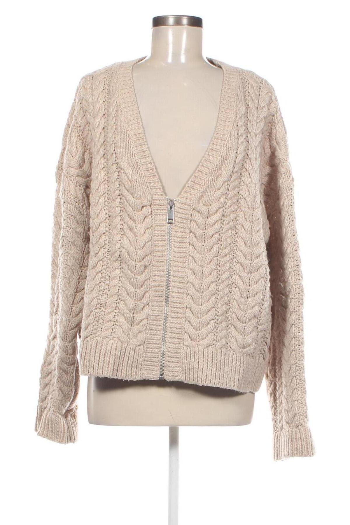 Damen Strickjacke H&M, Größe L, Farbe Beige, Preis € 20,49