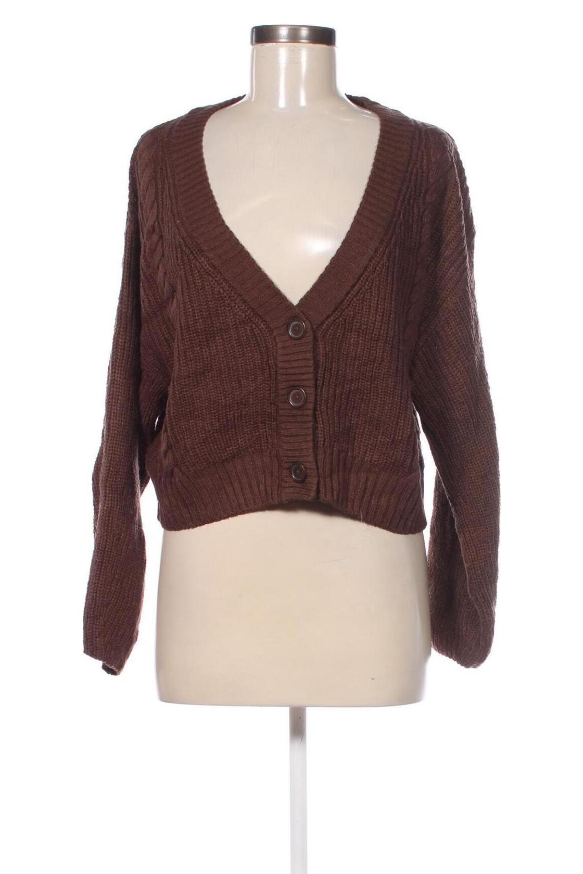 Cardigan de damă H&M, Mărime L, Culoare Maro, Preț 95,99 Lei